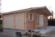 Belle ile, habitable, 32m², bois massif, chalet