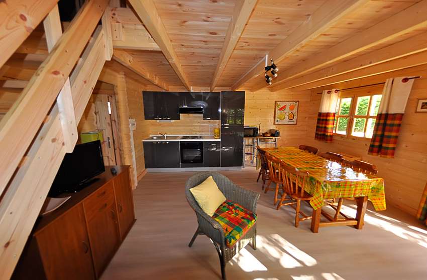 LOUNGE 78m² mezzanine chalet bois massif