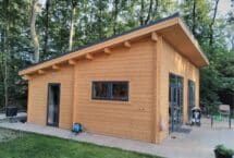 Maison en bois moderne loft