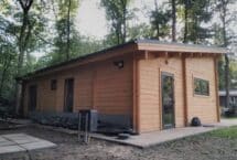 Maison en bois moderne loft