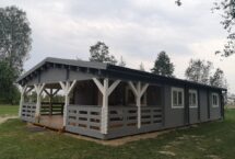 Maison en bois typée ranch far west