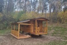 chalet wagon atypique en bois